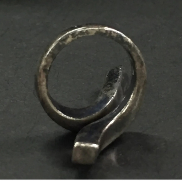 GUCCI G Logo Silver 925 Bent Ring ISO sz:47  /6Q0159 - Picture 6 of 8